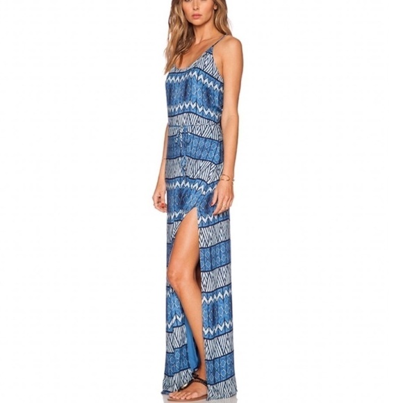 Rory Beca Side Slit Lightweight Maxi Summer Dress Resort Wear Vacation Beach M - Picture 3 of 10